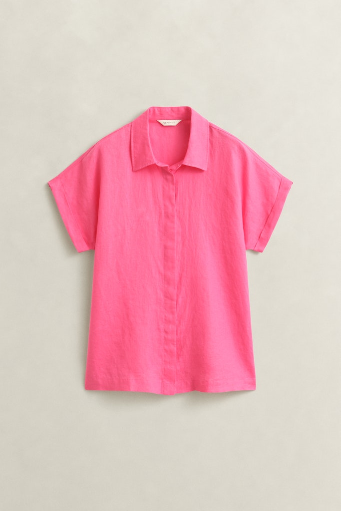 Leinenbluse mit Flügelärmeln