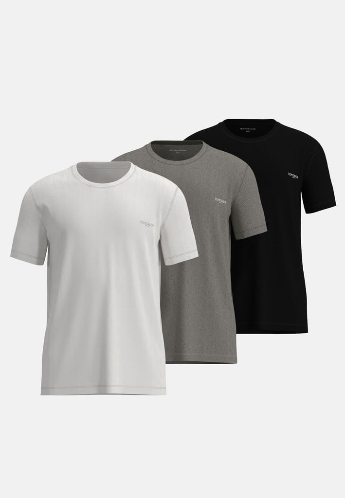 Shirt, 1/2 A., Rundhals, 3er Pack