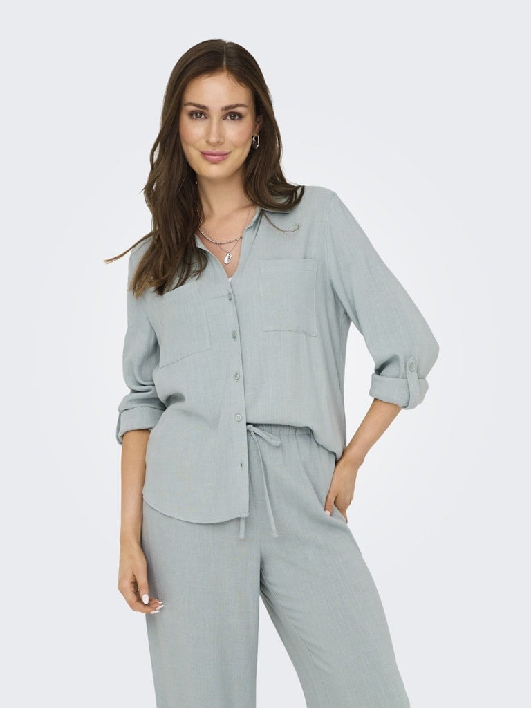 ONLYASMIN-SIESTA LS LI BL SHIRT PNT NOOS