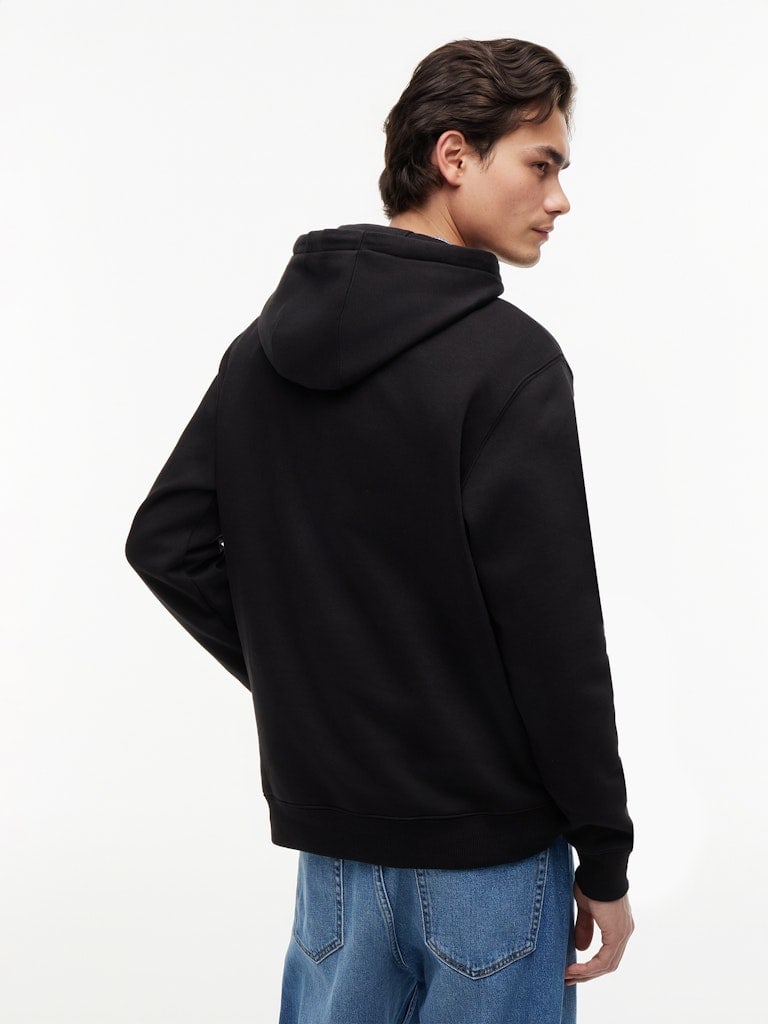 Tommy Flag Brushed Fleece Hoody