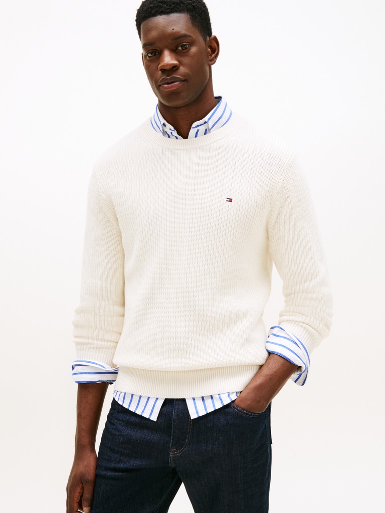 RWB RIB CREW NECK